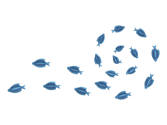 Blue School Fish Embroidery: A Designer's Review for Boutique Apparel