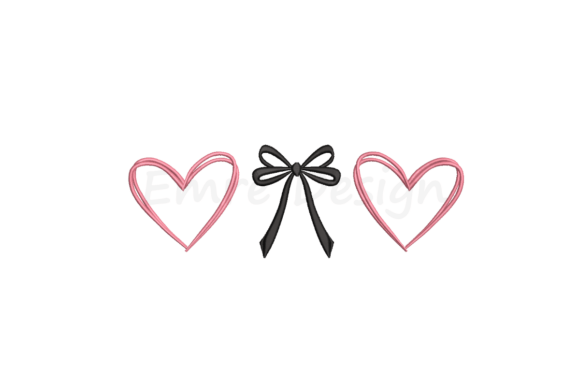 Coquette Bow Heart Embroidery Design Review