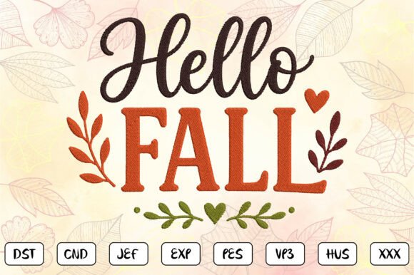 Hello Fall Embroidery Design Review for Boutique Apparel