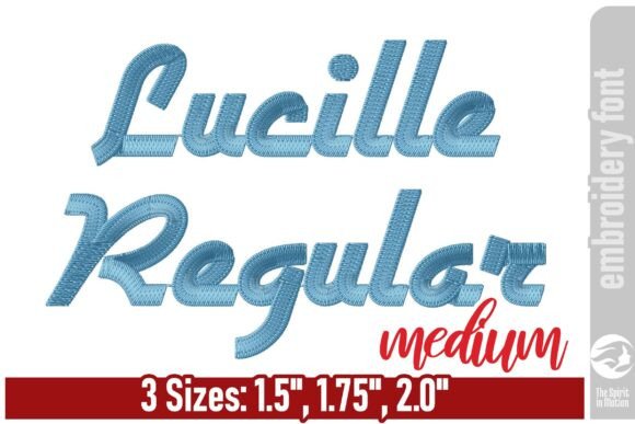 Lucille Regular Embroidery Font - Medium Review