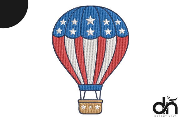 Patriotic Hot Air Balloon Embroidery Review