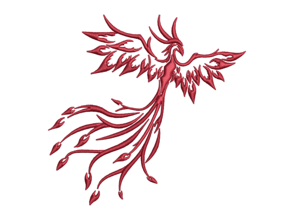 Phoenix Bird Embroidery Design