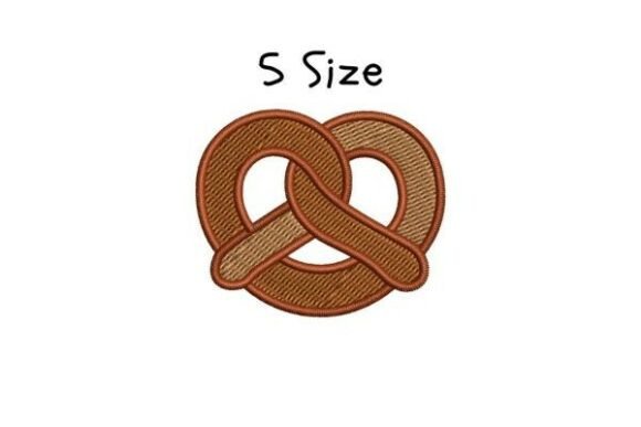 Pretzel Embroidery Design for Holiday Collections