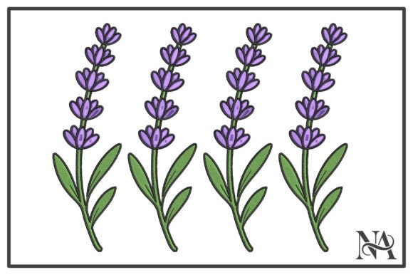 Purple Lavender Flower Embroidery Review