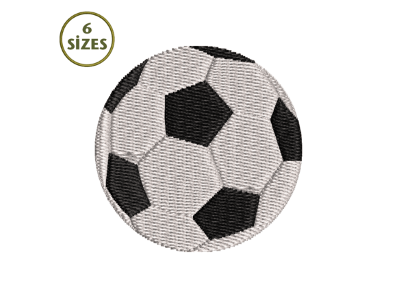 Soccer Ball Embroidery Design for Kids