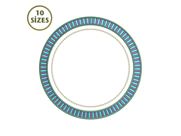 Striped Round Placemat Embroidery Review